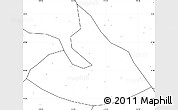 Blank Simple Map of Mizhi, no labels