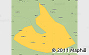 Savanna Style Simple Map of Mizhi