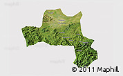 Satellite 3D Map of Nanzheng, cropped outside