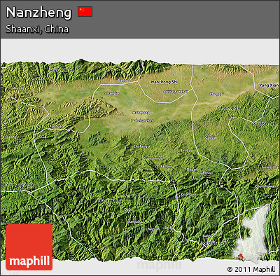 Satellite 3D Map of Nanzheng