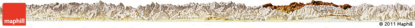 Physical Horizon Map of Nanzheng, lighten