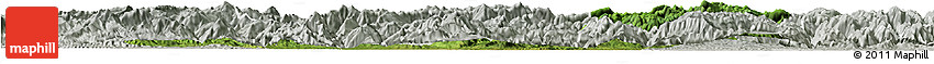 Satellite Horizon Map of Nanzheng, lighten, semi-desaturated