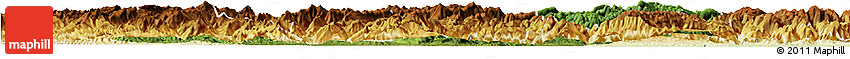 Satellite Horizon Map of Nanzheng, physical outside