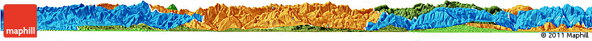 Satellite Horizon Map of Nanzheng, political outside