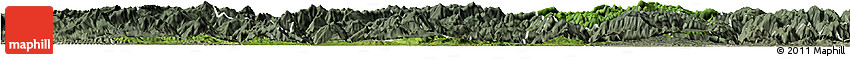 Satellite Horizon Map of Nanzheng, semi-desaturated