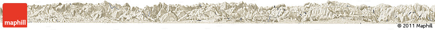 Shaded Relief Horizon Map of Nanzheng