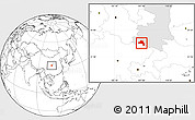 Blank Location Map of Nanzheng, highlighted parent region