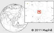 Blank Location Map of Nanzheng