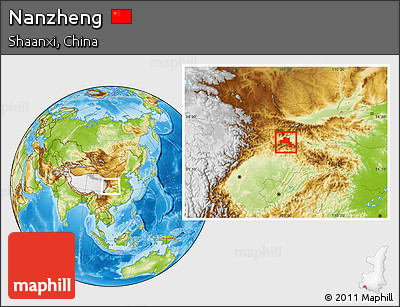 Physical Location Map of Nanzheng