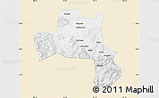 Classic Style Map of Nanzheng, single color outside