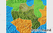 Satellite Map of Nanzheng, political outside