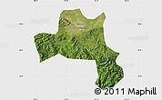 Satellite Map of Nanzheng, single color outside