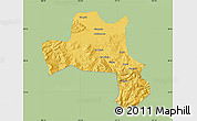 Savanna Style Map of Nanzheng, single color outside