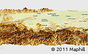 Physical Panoramic Map of Nanzheng