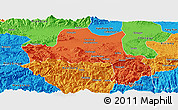 Political Panoramic Map of Nanzheng