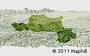 Satellite Panoramic Map of Nanzheng, lighten