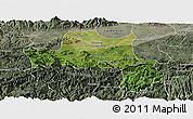 Satellite Panoramic Map of Nanzheng, semi-desaturated