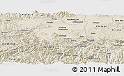 Shaded Relief Panoramic Map of Nanzheng