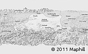 Silver Style Panoramic Map of Nanzheng