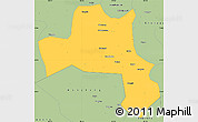 Savanna Style Simple Map of Nanzheng