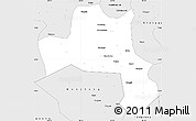 Silver Style Simple Map of Nanzheng