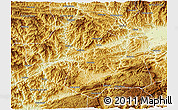 Physical 3D Map of Ningqiang