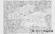 Silver Style 3D Map of Ningqiang