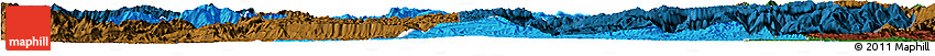 Political Horizon Map of Ningqiang, darken