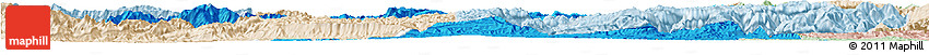 Political Horizon Map of Ningqiang, lighten