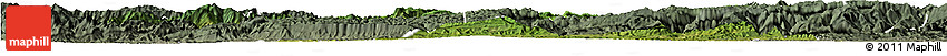 Satellite Horizon Map of Ningqiang, semi-desaturated Satellite Horizon Map of Ningqiang, semi-desaturated