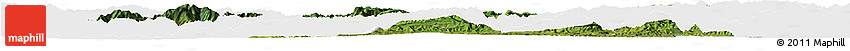 Satellite Horizon Map of Ningqiang, single color outside