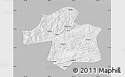 Gray Map of Ningqiang, single color outside