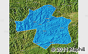 Political Map of Ningqiang, satellite outside