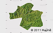 Satellite Map of Ningqiang, cropped outside