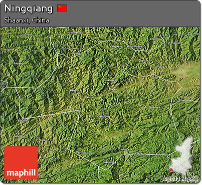 Satellite Map of Ningqiang