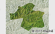 Satellite Map of Ningqiang, lighten
