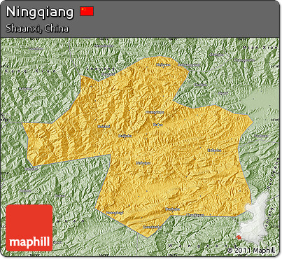 Savanna Style Map of Ningqiang