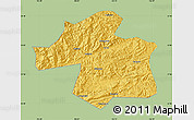 Savanna Style Map of Ningqiang, single color outside