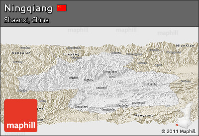 Classic Style Panoramic Map of Ningqiang