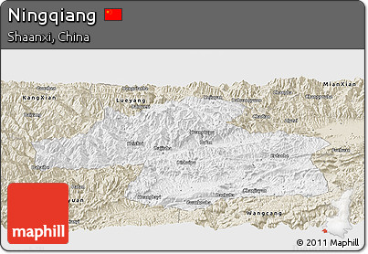Classic Style Panoramic Map of Ningqiang