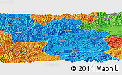 Political Panoramic Map of Ningqiang