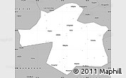 Gray Simple Map of Ningqiang