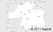 Silver Style Simple Map of Ningqiang