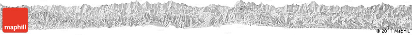 Silver Style Horizon Map of Ningshan