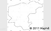 Blank Simple Map of Ningshan, cropped outside, no labels