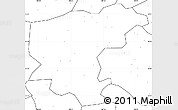 Blank Simple Map of Ningshan, no labels