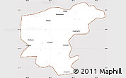 Classic Style Simple Map of Ningshan, cropped outside