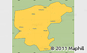 Savanna Style Simple Map of Ningshan, cropped outside