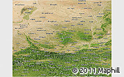 Satellite Panoramic Map of Shaanxi