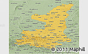 Savanna Style Panoramic Map of Shaanxi